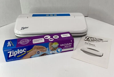 $21.60 • Buy Ziploc Vacuum Seal/Sealer System Model V102 Food Storage Saver W/New Roll + Man.