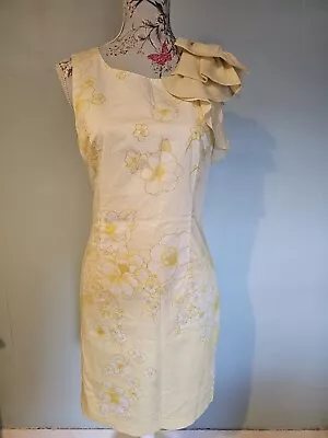 Yellow Flora Belle By Oasis Dress - Size 12 • £10