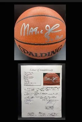 Magic Johnson Vintage Era Signed Basketball JSA LOA LA Lakers 3x MVP Inscription • $299.99