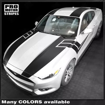 Ford Mustang 2015 2016 2017 Over The Top & Side Stripes Decals (Choose Color) • $147