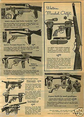 1965 PAPER AD Mattel Toy Guns Shootin Shell Buffalo Hubley Buckaroo TV Cowboy • $14.99