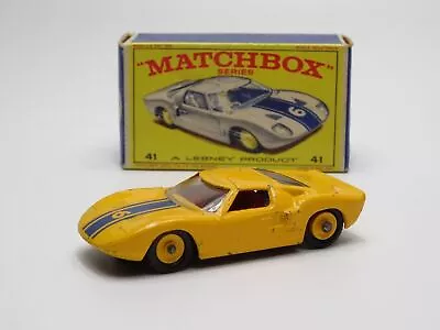 Matchbox Regular Wheels No. 41c Ford Gt40 In Original Box • £241.81