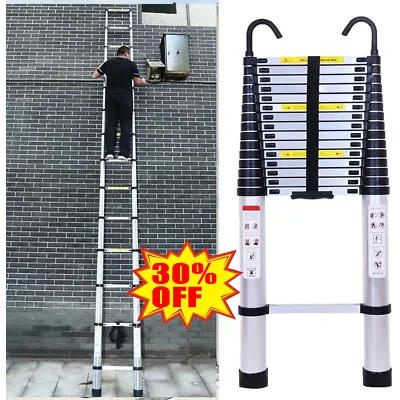 Telescopic Ladder Retractable Extension Folding Multi Purpose Ladders & Hooks • $39.10