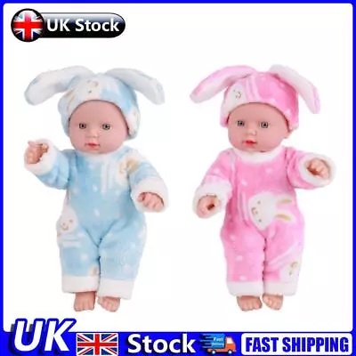 Baby Simulation Dolls Soft Vinyl Lifelike Sleeping Soothing Doll Girls Toys UK • £11.09