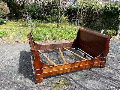 National Mt. Airy King Phillipe Style Solid Cherry Queen Sleigh Bed • $499