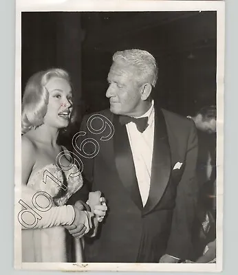 HOLLYWOOD Actors MAMIE VAN DOREN & Spencer Tracy VINTAGE 1954 Press Photo • $35