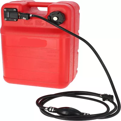 NEW 24L Red Plastic Gas Fuel Tank With Fuel Line Hose For Yamaha Outboard Engine • $108.89