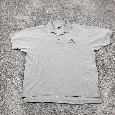 Vintage Arizona Diamondbacks Polo Shirt MLB Dynasty Mens XL Sewn Logo • $15.10