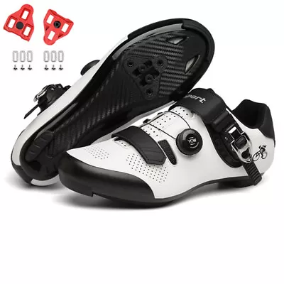 Mens Cycling Shoes With SPD/SPD-SL Cleats Professional Road/ Mountain Bike Shoes • $52.70