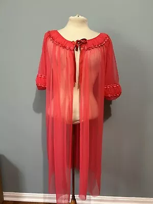 Vintage Sheer Lingerie Robe • $9.99