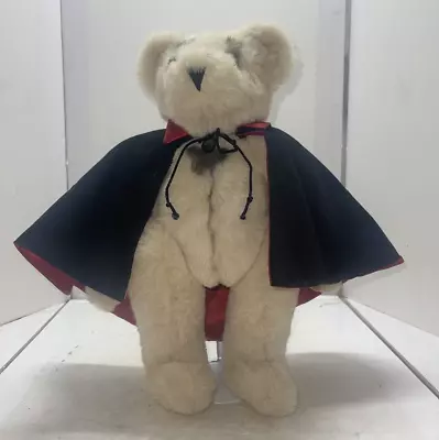 Vermont Teddy Bear With Black & Red Cape And  Fully Jointed USA • $25