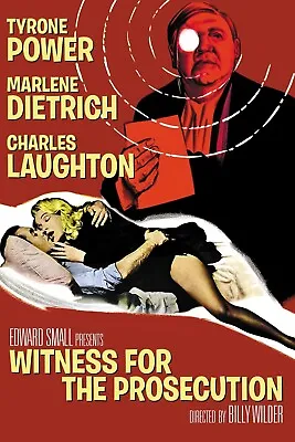 Witness For The Prosecution Poster - Tyrone Power Marlene Dietrich  - 11  X 17  • $13.96