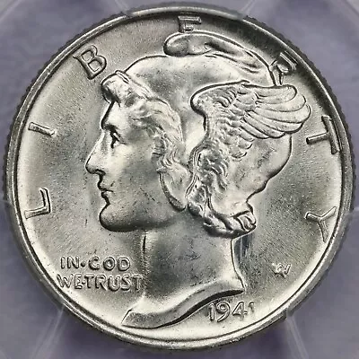 1941 10c Mercury Dime - PCGS MS 66 • $47.99