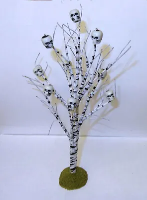 Dollhouse Halloween Skull Tree For 1:12 Miniature Haunted House Or Forest • $9.95