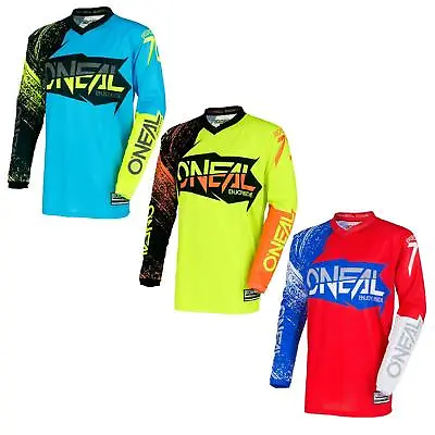 O'Neal Element Burnout Moto Cross Jersey Shirt Enduro Downhill Mountain Bike MTB • $28.12