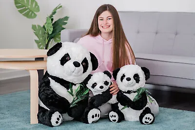 70cm Valentines Day Panda Large Soft Enormous Teddy Bear Stuffed Plush Cuddly • £29.95