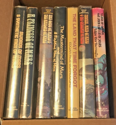 $47.95 • Buy Edgar Rice Burroughs Mars Series + Lot Of 7 BCE 1970s HC/DJ Frank Frazetta Illus