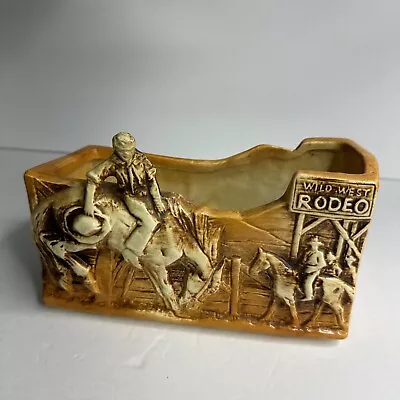 McCoy WILD WEST RODEO 1956 Vintage RARE & HTF PLANTER Mirror Stamped • $174.99