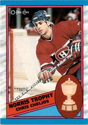 1989-90 O-Pee-Chee Hockey #323 Chris Chelios Montreal Canadiens • $2.49