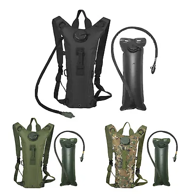 3L Hydration Pack Backpack With Detachable Water Bladder Tactical Molle Daypack • $12.67