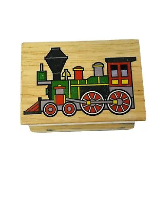 Melissa & Doug Rubber Ink Stamp Wood Mounted Craft Train Locomotive KIDS • $12.07
