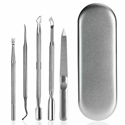 Stainless Steel Cuticle Pusher & Gel Nail Polish Remover Set (6-Pc.) • $9.99