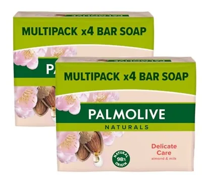 New Palmolive Naturals Delicate Care Almond Milk Soap 90g - 8 Pack / Bars • £12.99