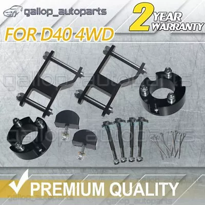 $165 • Buy 2.5  Front & 2 Rear Suspension Lift Kit Greaseable Shackle Fit Nissan Navara D40