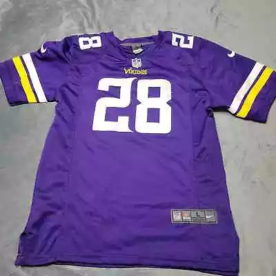 Minnesota Vikings Jersey Boys Large Peterson 28 NFL Purple Authentic Nike Shirt • $21.99