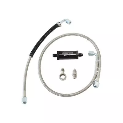 Aeroflow Oil Feed Line Kit Inline 30 Micron Compatible With Ford Xr6 Fg Turbo • $198.38