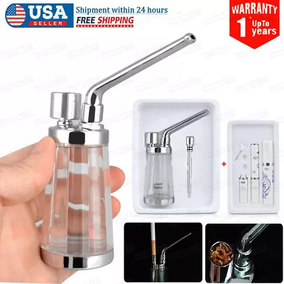 Portable Mini Small Smoking Tobacco Pipe Water Bong Smoke  Hookah Shisha Pipes • $10.29