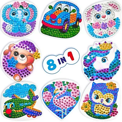 Mosaic Sticker Art Kits For Kids Diamond Mosaics Poster Crafts For Kids • $18.99