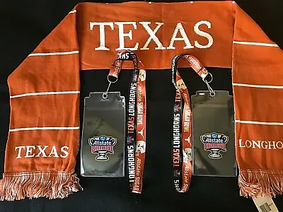 Texas Longhorns 2019 Sugar Bowl Official Scarf & 2 Lanyards W. Ticket Holders • $15