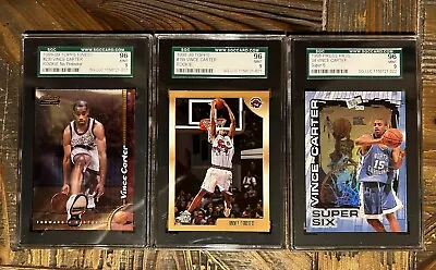 1998-99 Vince Carter RCs All Graded SGC 9 Mint - Finest Topps Press Pass • $9.99