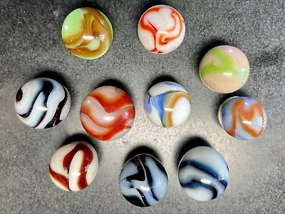 Vintage Marbles. WV Swirls. Lot Of 10. . Mint Range. 5/8 +- • $9.99