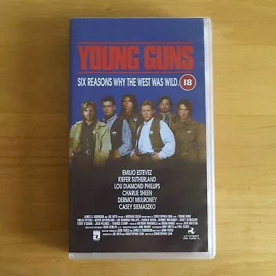 YOUNG GUNS (1988) - ACTION / WESTERN - VHS Video - CINEMA CLUB - UK / PAL. • £4.99