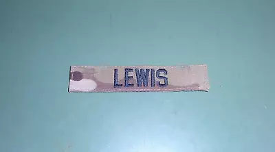 US Army Multicam OCP Camouflage Combat Uniform Name Tape Patch Tab LEWIS • $7.99