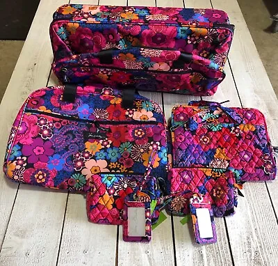 Vera Bradley Floral Fiesta 7 Piece Travel Luggage Set • $299.99