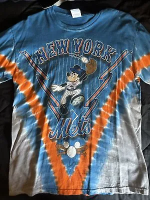 Vintage New York Mets Disney Mickey Mouse Tie Dye Shirt Sz M • $49.99