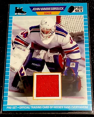 2021-22 Leaf Pro Set John Vanbiesbrouck Blue Game Used Jersey #PSM-39 • $30