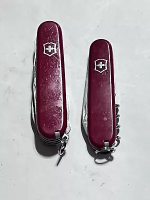 Lot Of 2 Victorinox Swiss Army Knives - Super Tinker - Waiter • $23.99