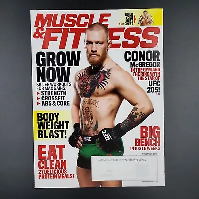 Muscle & Fitness Bodybuilding Magazine UFC Conor McGregor Nov 2016 Clean Eating • $18.99