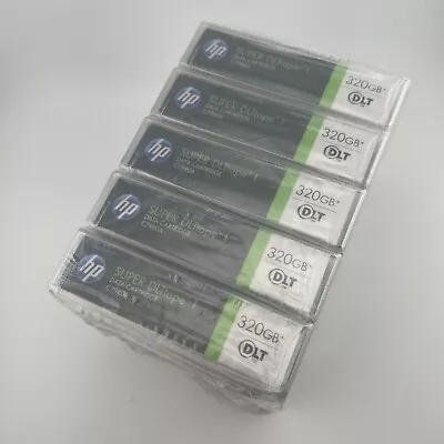 5 Pack Lot NEW SEALED Genuine HP 320GB Super DLT Tape Data Cartridge C7980A • $24.99