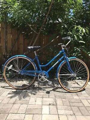 Vintage Schwinn Collegiate 26  Bike 3spd Sky Blue Very Nice • $200