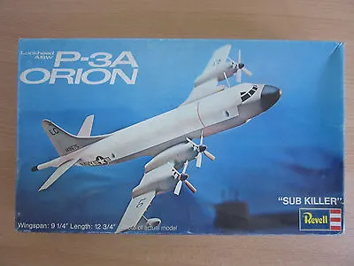 Vintage Revell Lockheed ASW P-3A Orion Plastic Model Kit H-163:200 1973 • $45