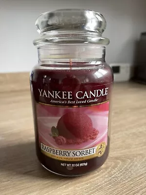 Raspberry Sorbet Deerfield Yankee Candle Large Jar 22OZ • £30