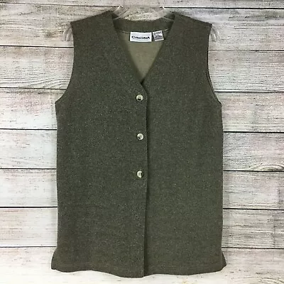 Cristina Mid-Length Vest Jacket With Tie Back Cotton Blend Women's Small • $15