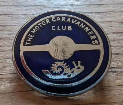 Vintage The Motor Caravanners Club Enamel Badge Snail Logo Caravan  • £8.99