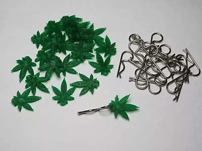 RC Body Clips And Pulls Flexi Pulls420 Indica Green W Silver Pins  Rc Parts • $14.99