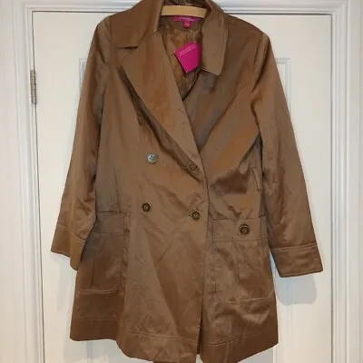 New Bnwt Changes By Together Bronze Gold Jacket Coat Mac Size Uk 12 Trench • £8.99